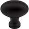 Jeffrey Alexander 1-9/16" Overall Length Matte Black Football Lyon Cabinet Knob 3991BLK - alternate 4